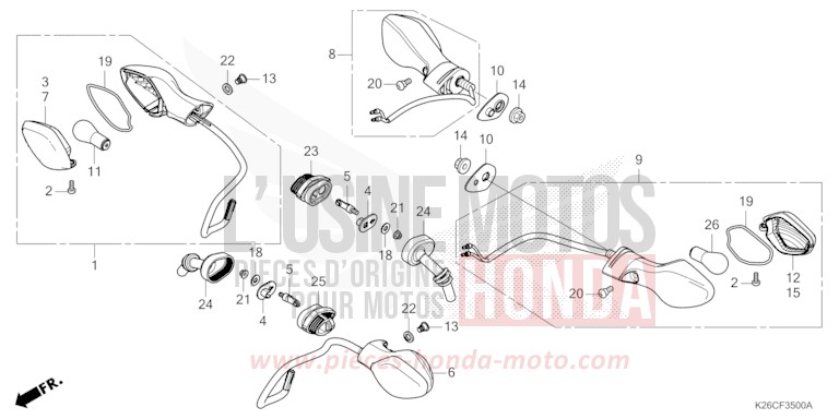 CLIGNOTANT de MSX GROM A PEARL HORIZON WHITE (NHB61) 2024